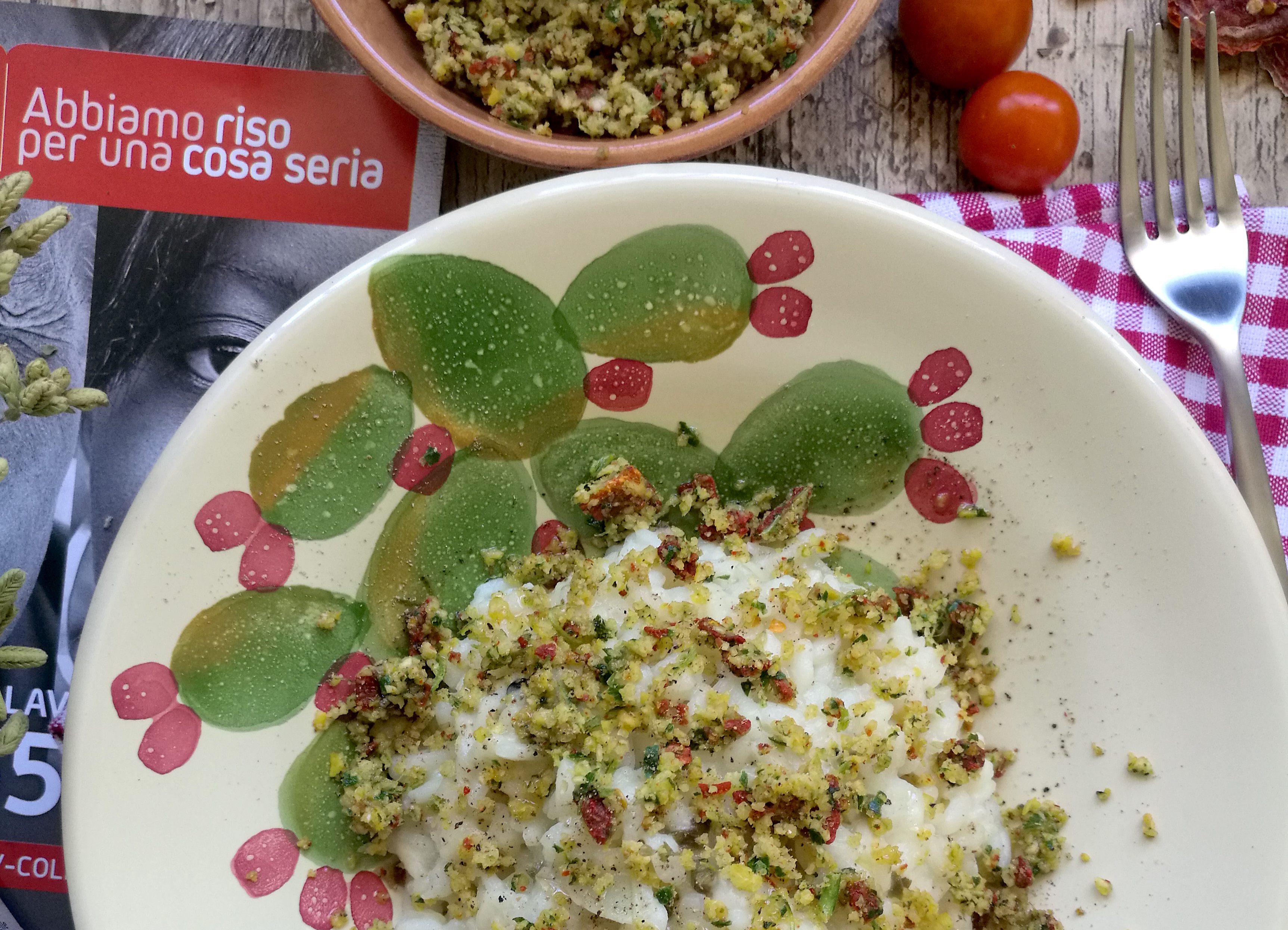 ABBIAMO RISO PER UNA COSA SERIA con una ricetta mediterranea