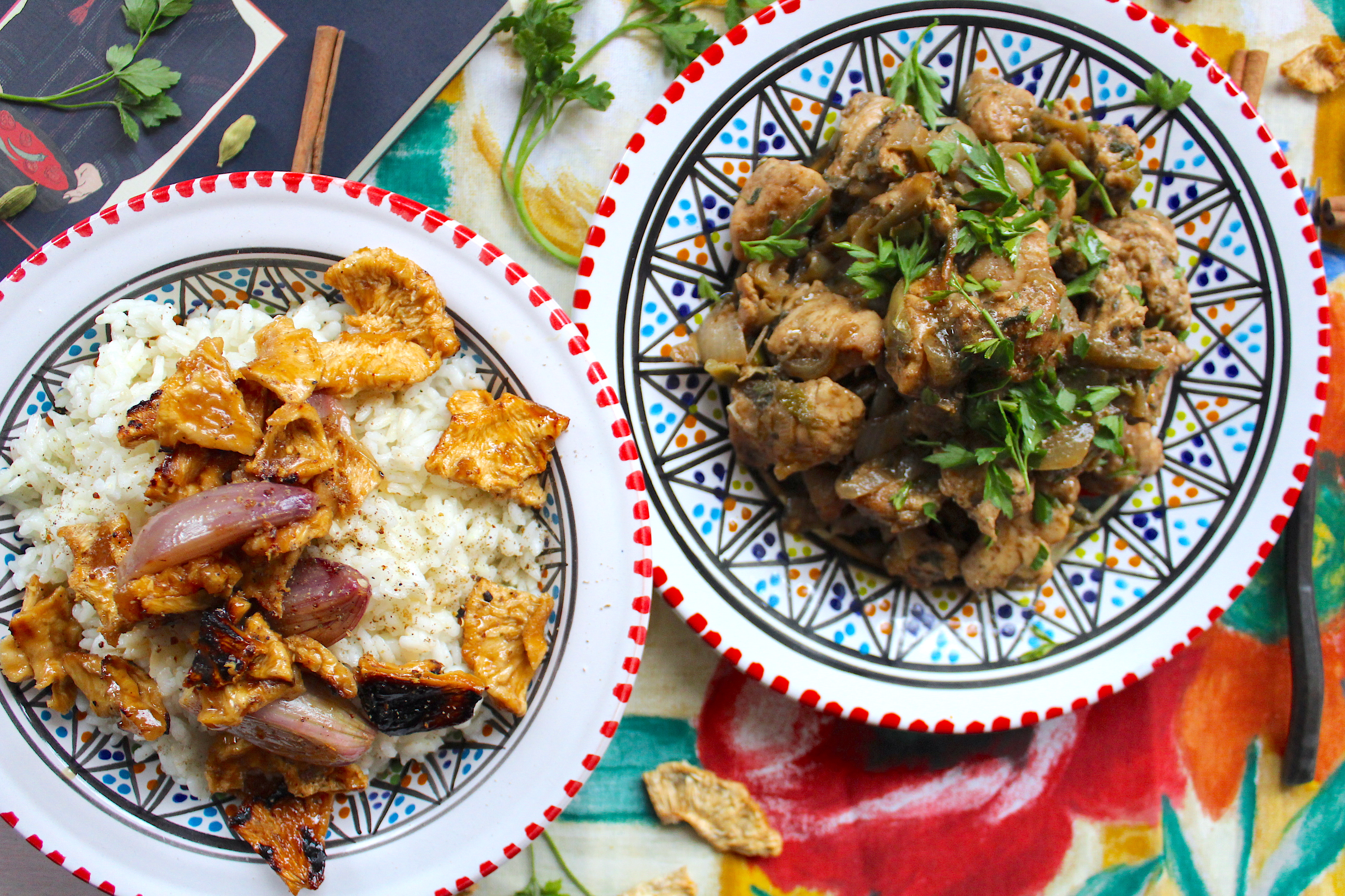 DELIZIE D’ORIENTE con Nasi Kebuli: pollo speziato, riso e ananas