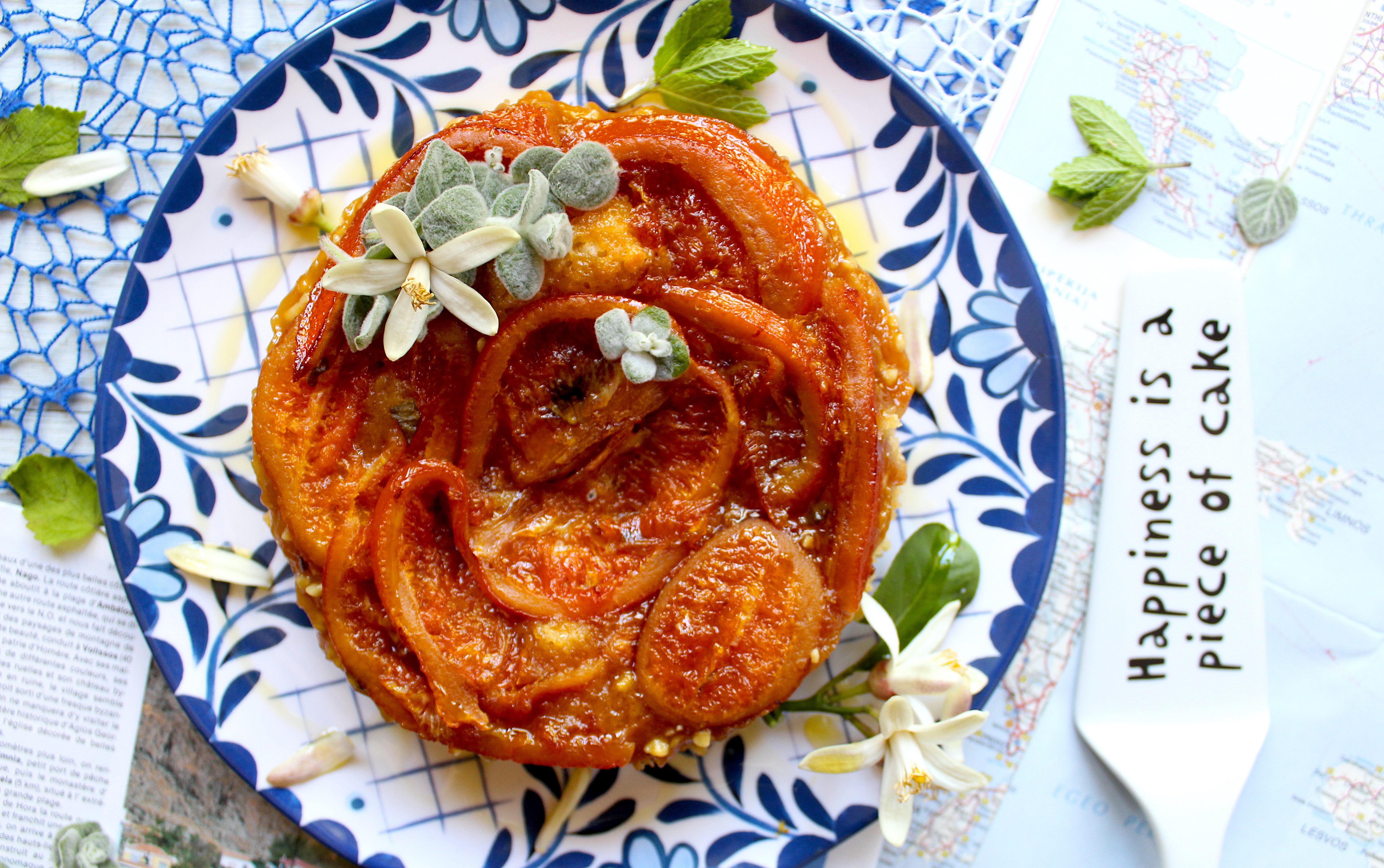 L’ITALIA INCONTRA LA GRECIA: torta caprese all’extravergine pugliese con marmellata di mandarini di Chios